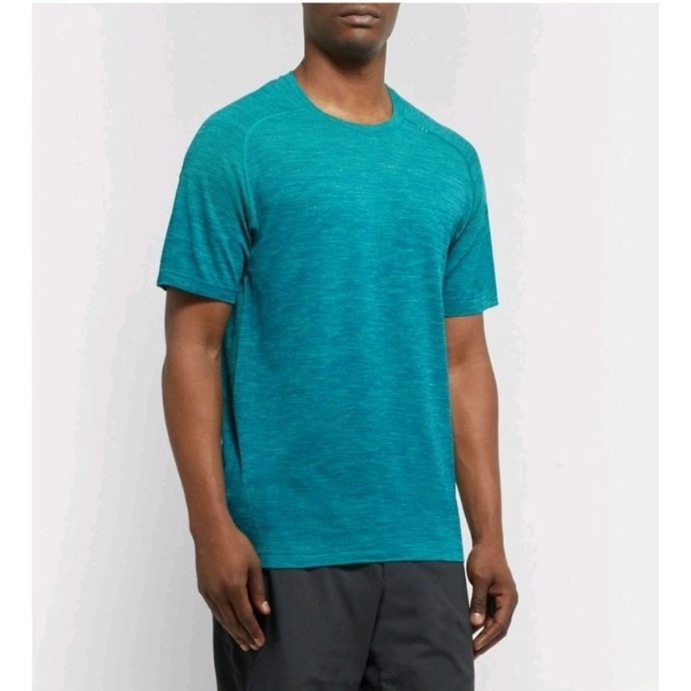 Men's Lululemon Metal Vent Tech Short Sleeve Athletic T-Shirt Size Small Teal
